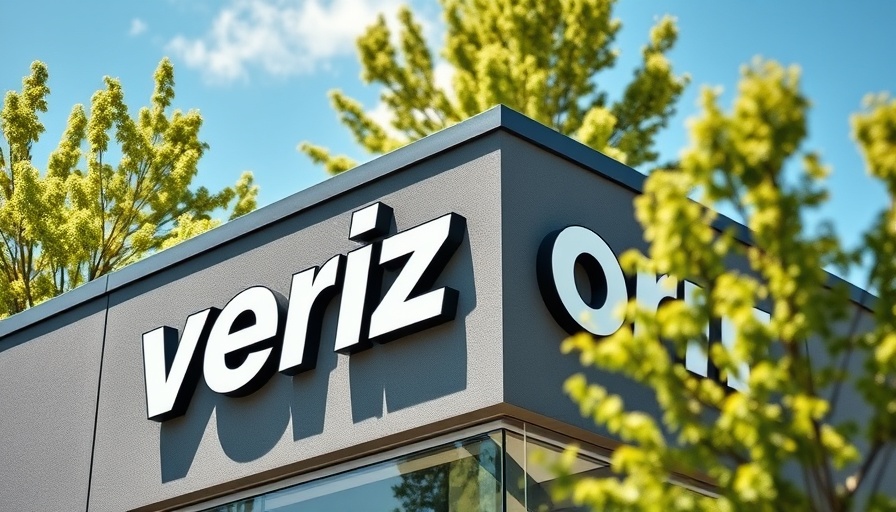 Verizon store sign on building exterior