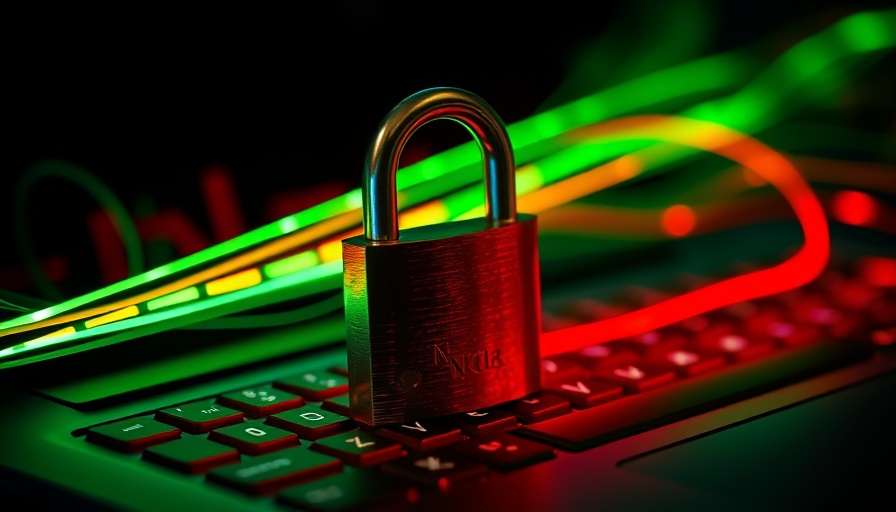 Glowing lights and padlock on keyboard depicting Generative AI disillusionment.