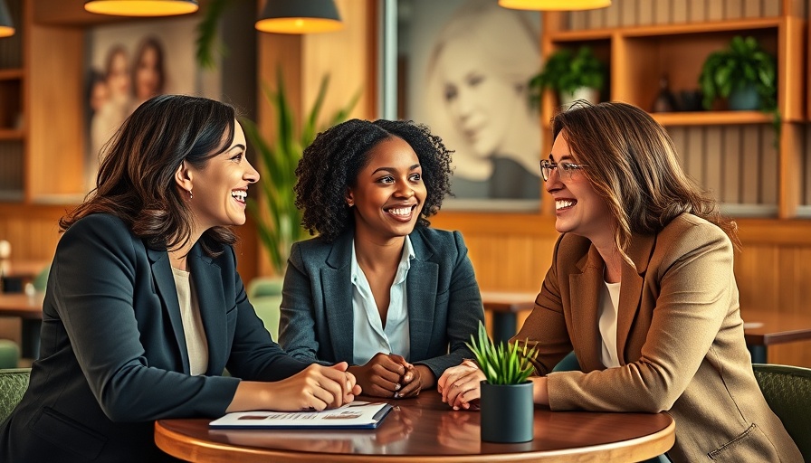 Diverse employee networks for inclusion meeting in a cafe.