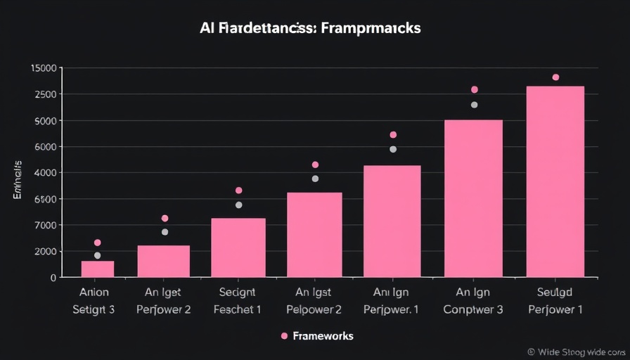 Chart comparing performance of open-source AI frameworks.