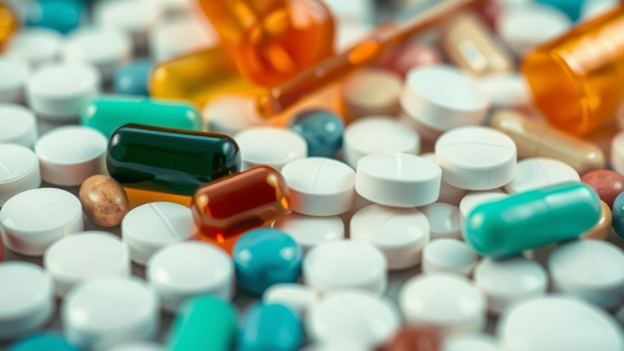 Variety of prescription pills depicting misuse and security impact.