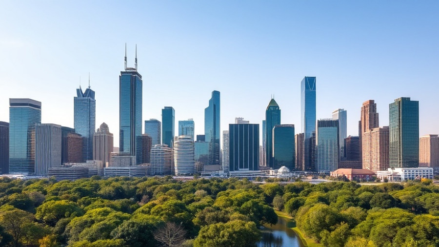 Skyline of Houston representing best home warranty companies background.