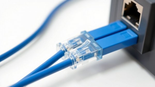 Ethernet cables connected to a modem for best home internet provider customer satisfaction.
