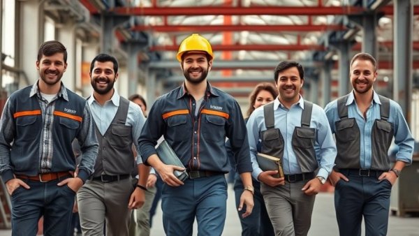 Industrial team illustrating the value of diversity in a workplace setting.