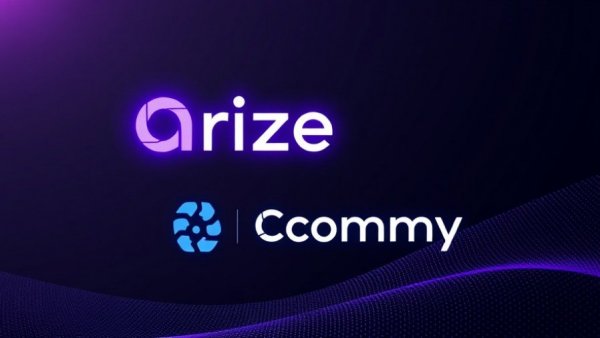 Logos of arize collaboration, continuous evaluation of AI agents.