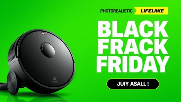 Early Black Friday robot vacuum deals highlighted in vibrant banner.