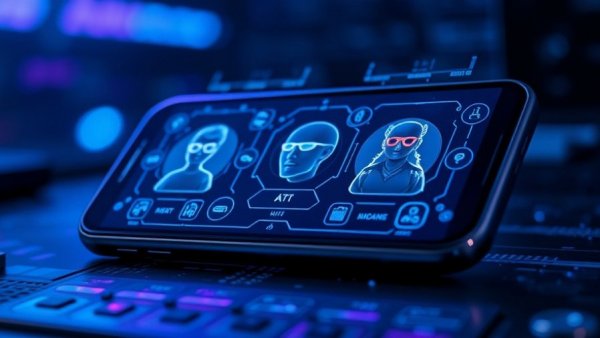 AI interface on phone for AI-generated content in TikTok.