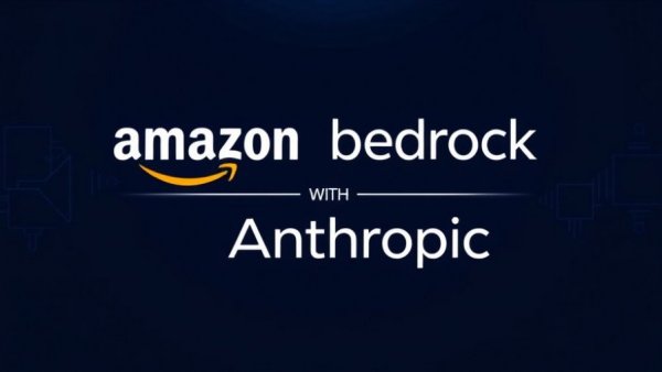 Claude Opus 4.5 AI Development collaboration graphic with Amazon and Anthropic logos.