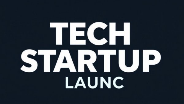 Bold text graphic on AI startup funding announcement