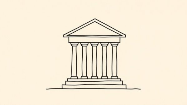 Minimalist government building sketch for California AI Transparency Act.