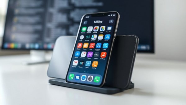 Smartphone with apps, potential co-parenting strategies tool.