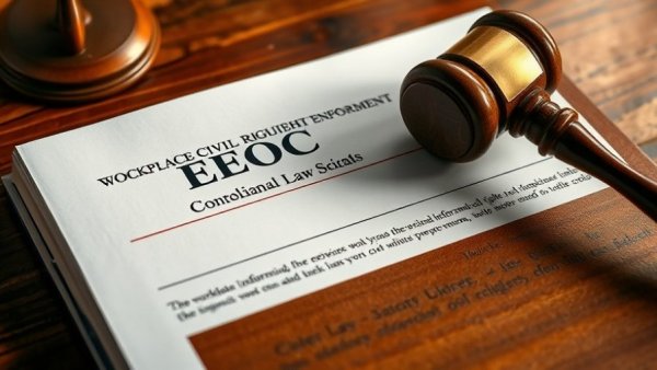 Close-up of EEOC document with gavel, symbolizing workplace civil rights enforcement.