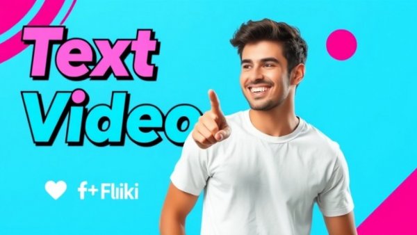 Topview AI Video Marketing promo with smiling man pointing.