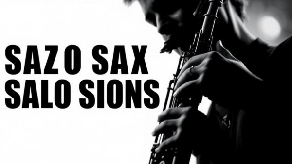 Noah Peterson Solo Sax Sessions San Antonio high contrast saxophone image.