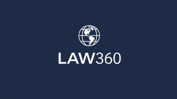 LAW360 logo on a dark blue background, H-1B visa fee ruling topic.
