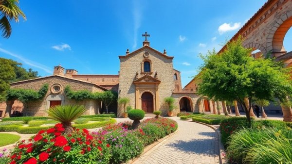 San Antonio outdoor activities: explore historic mission with gardens