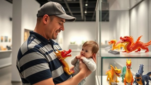 Parent with child enjoying kid-friendly museum event in San Antonio