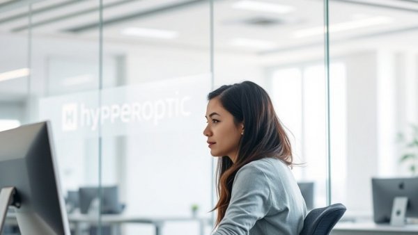 Hyperoptic broadband support UK office with focused staff.