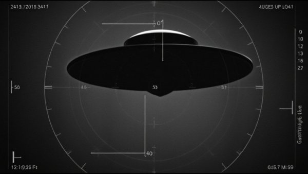 Grainy UFO footage resembling federal policy documentation