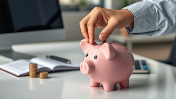 Hand placing coin in piggy bank, symbolizing rising HSA balances in 2025.