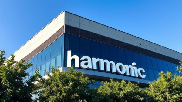 Harmonic building facade highlighting broadband infrastructure funding.