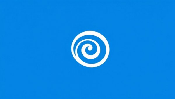 White text logo with swirl on blue background, HR technology terms and conditions.