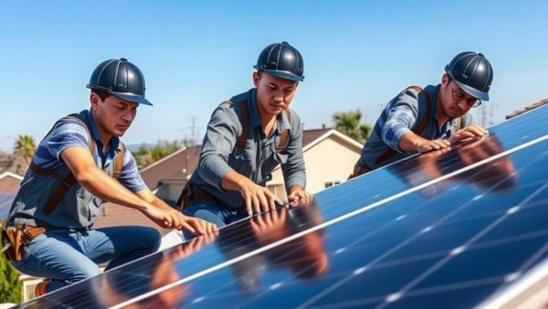Skilled technicians from Colorado Solar Companies installing rooftop solar panels.