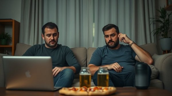 Frustrated friends, struggle with slow internet; Speed Up Your Internet Connection.