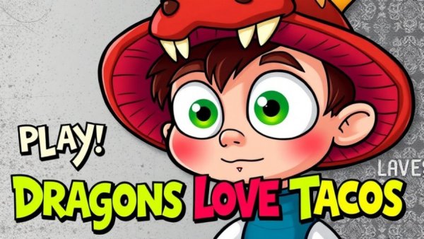 Dragons Love Tacos show poster for San Antonio with dragon costume.