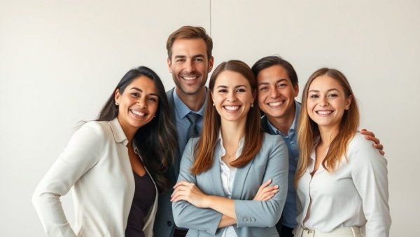 ERG news 2025: Professionals in a split geometric background.