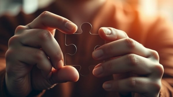 Hands assembling person-shaped puzzle, Whole-Person Concept security clearance.