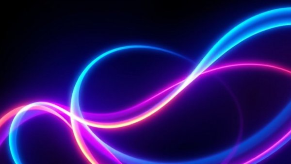 Neon light trails symbolizing employer branding.