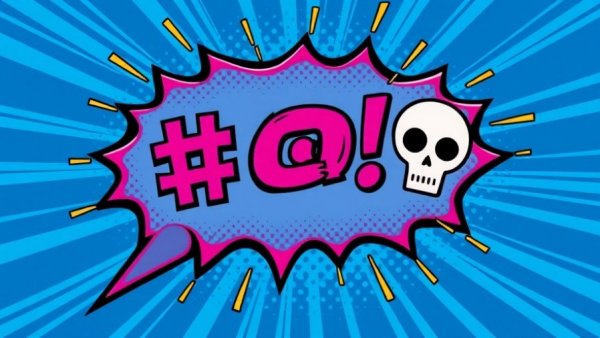 Comic-style bubble turning negative labels into engagement.