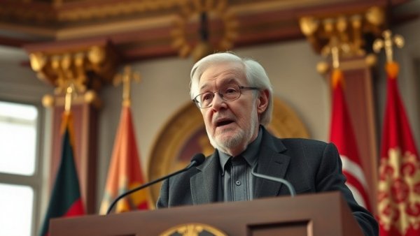 Man speaking on future of DEI programs, expressive speech.