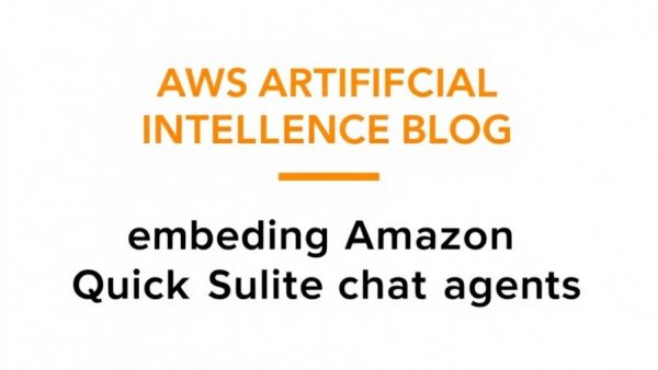 AWS blog header on embedding chat agents in enterprise apps.