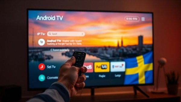 Guide to Set Up IPTV on Android TV in Sweden with remote control.