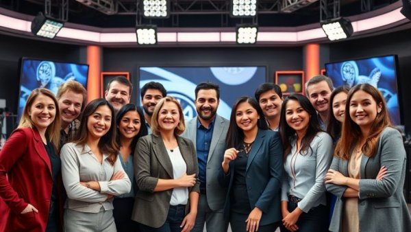 ERG news 2025: Group of professionals smiling in a studio setting.