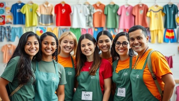 Friendly group showcasing local volunteer opportunities in San Antonio.