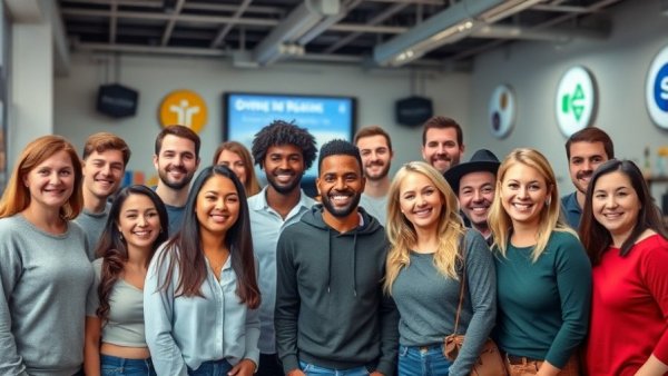 Black in Sports panel, group posing in studio with Chicago Bears logos.