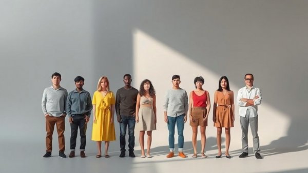 Minimalistic symbols representing diversity and inclusion against a gray backdrop.