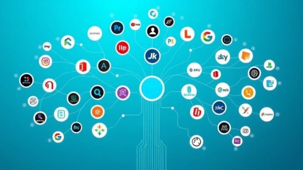 Home Assistant 2026.3 features with tech logos on cyan digital tree.