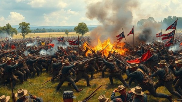 Union wore blue and Confederacy gray in dramatic Civil War battle.