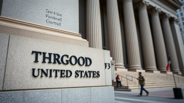 Exterior view of the Thurgood Marshall courthouse related to Title VII DEI training.