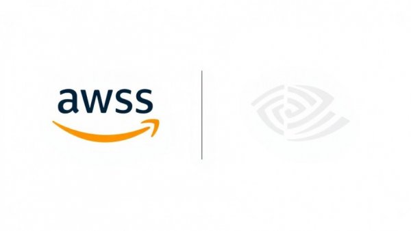 AWS and NVIDIA logos symbolizing AI collaboration
