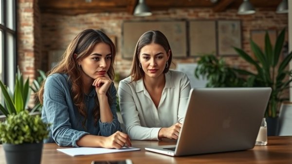 Women discussing best applicant tracking systems 2026 in office.