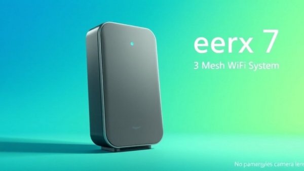 Amazon eero Max 7 mesh wifi system in promotional display