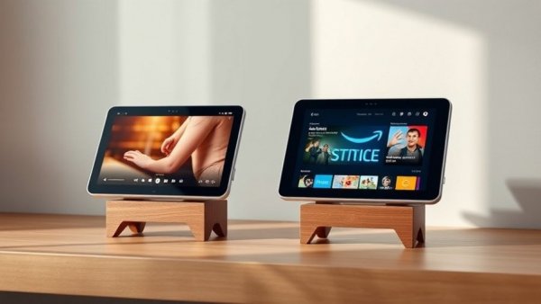 Various Amazon Echo Show models on display, illustrating device options.