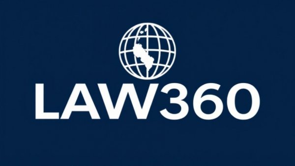 Law360 logo on navy background related to wage laws.