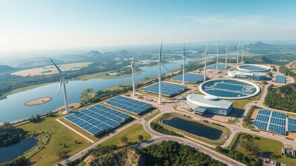 Expansive futuristic landscape with AI infrastructure power challenge elements.