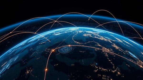 Global view highlighting network connectivity for military jobs.